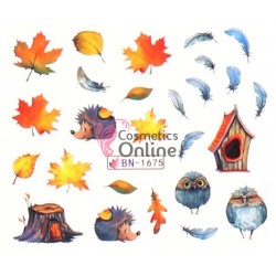 Stickere cu Apa pentru unghii cod BN1675 Anotimp de  Toamna